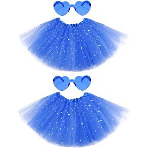 2 PCS Adult Tutus Skirts for Women Sequined Tutu Skirt Elastic Tulle Tutu Colored Tutus for Dance Runners Halloween Party in Saudi Arabia
