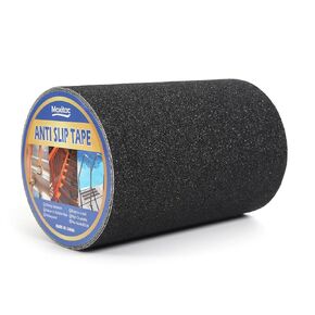 12" x 30Ft Heavy Duty Anti Slip Tape, 80 Grit Grip Tape, All Weather Abrasive Friction for Stairs, Skateboards, Indoor Outdoor, Garage Ramps, Home & Business - Black in Saudi Arabia