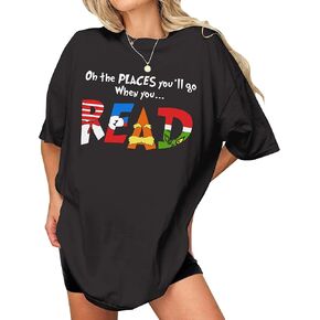 قميص مدرس القراءة في الأماكن - قمصان مدرس القراءة عبر أمريكا - اقرأ المزيد من الكتب التي شيرت ذو طابع شخصي in Kuwait