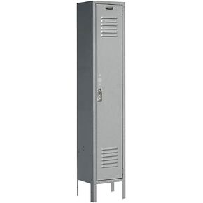 GLOBAL INDUSTRIAL Single Tier Locker, 12x18x60, 1 Door, Ready To Assemble, Gray in Kuwait
