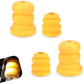 4PCS Car Front Rear Bump Stopper, Car Suspension Buffer Rubber Pad, Front/Rear Side Control Arm Bumper Bump Stop, 15153958 15039397, Compatible with Chevrolet Cadillac GMC (Yellow) in Kuwait