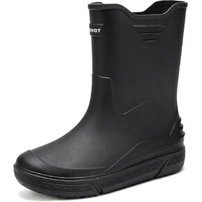 أحذية المطر للرجال، أحذية مطاطية مضادة للانزلاق، أحذية مقاومة للماء للحديقة في الهواء الطلق، أحذية مطر خفيفة الوزن لمنتصف الساق، أحذية عمل مريحة لصيد الأسماك والتسلق والزراعة in Kuwait