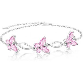 سوار الكاحل على شكل فراشة من الفضة الاسترليني، خلخال رمز الحب الذي لا نهاية له، مجوهرات نسائية بتصميم كلاسيكي، هدايا عيد الميلاد وعيد الميلاد in Kuwait