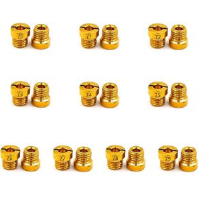 Holley Carb Carburetor 1/4-32 مجموعة الطائرات الرئيسية حجم الفتحة هو: 70 71 72 73 74 75 76 77 78 79,10 مجموعات في المجموع، 2 قطعة لكل حجم، حجم الخيط: 1/4 "-32 يناسب هولي 2010,2300,4010,4011,4150,4160,4500 in Kuwait