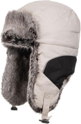 Trapper Hat for Women,Winter Windproof Faux Fur Warm Russian Hat with Earflaps for Ski Outdoor Hunting Cold Weather in Saudi Arabia