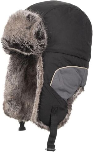 Trapper Hat for Women,Winter Windproof Faux Fur Warm Russian Hat with Earflaps for Ski Outdoor Hunting Cold Weather in Saudi Arabia