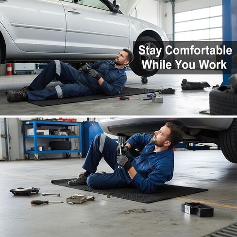 Magical Rolling Creeper Mat ​ – 58"x19" ​Mechanic Mat​ for Effortless Auto Repairs & Garage Work | Durable, Portable ​Mechanic Creeper for Truck Mechanics, DIY Enthusiasts, Ground Maintenance in Kuwait