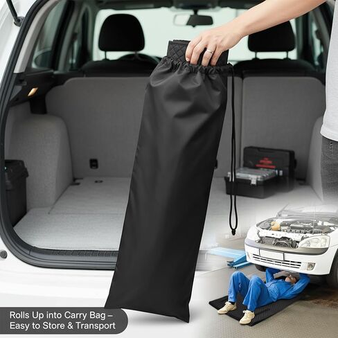 Magical Rolling Creeper Mat ​ – 58"x19" ​Mechanic Mat​ for Effortless Auto Repairs & Garage Work | Durable, Portable ​Mechanic Creeper for Truck Mechanics, DIY Enthusiasts, Ground Maintenance in Kuwait