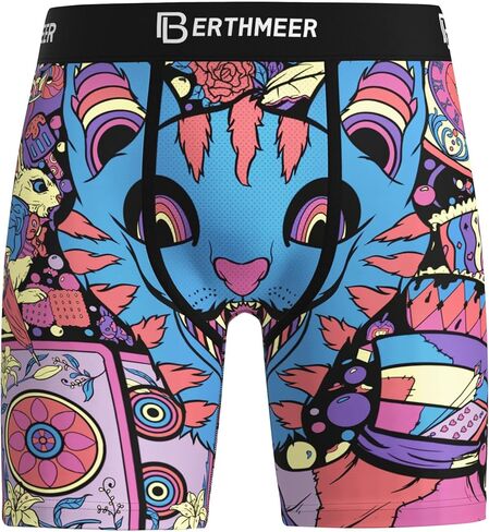 Men's Underwear | Mens Boxer Briefs Print | Moisture Wicking Underwear with No-Fly for Men in Saudi Arabia