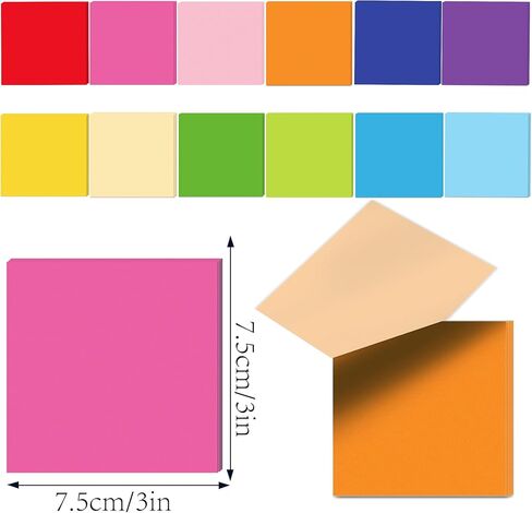 Rainbow-Coloured 240 Pcs Colored Sticky Notes 12 Designs Colored Sticky Notes Coloreds Sticky Note Memo Pads Coloreds Sticky Note Self Stick Notes Memo Pads for Birthday Decor Rewards Gifts in Saudi Arabia