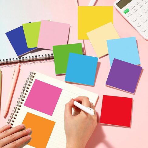 Rainbow-Coloured 240 Pcs Colored Sticky Notes 12 Designs Colored Sticky Notes Coloreds Sticky Note Memo Pads Coloreds Sticky Note Self Stick Notes Memo Pads for Birthday Decor Rewards Gifts in Saudi Arabia