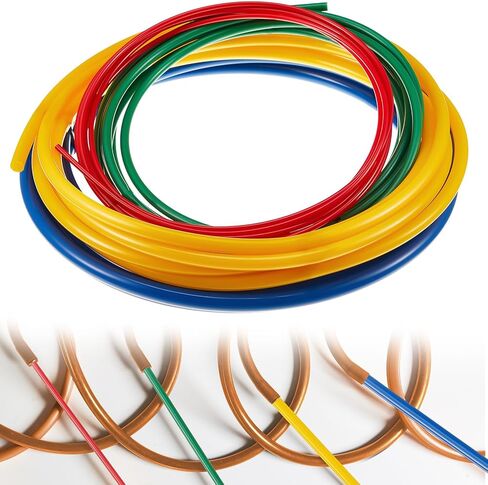 4pcs 4 M Conditioning Copper Tubing Pipe Extension Kit 1/4" 1/2" 3/8" 5/8" Copper Tubing Bender Kit with PE Plastic Strips for Air Conditioning Systems in Saudi Arabia