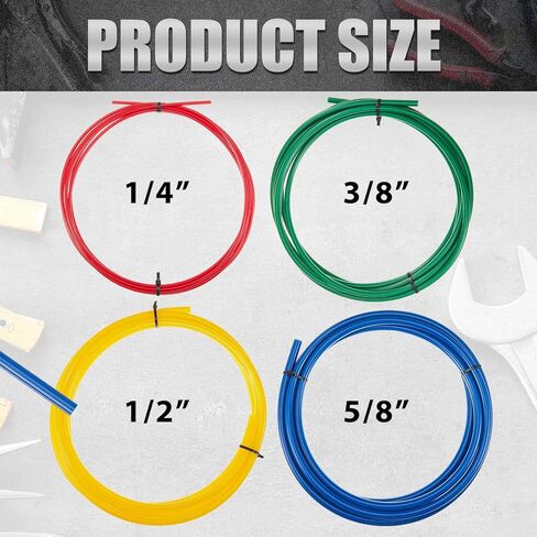 4pcs 4 M Conditioning Copper Tubing Pipe Extension Kit 1/4" 1/2" 3/8" 5/8" Copper Tubing Bender Kit with PE Plastic Strips for Air Conditioning Systems in Saudi Arabia