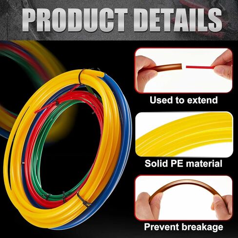 4pcs 4 M Conditioning Copper Tubing Pipe Extension Kit 1/4" 1/2" 3/8" 5/8" Copper Tubing Bender Kit with PE Plastic Strips for Air Conditioning Systems in Saudi Arabia