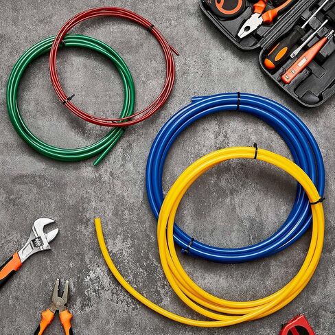 4pcs 4 M Conditioning Copper Tubing Pipe Extension Kit 1/4" 1/2" 3/8" 5/8" Copper Tubing Bender Kit with PE Plastic Strips for Air Conditioning Systems in Saudi Arabia