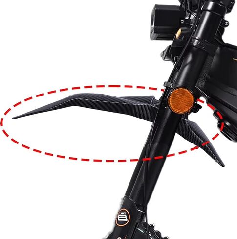 Front Mudguard, Carbon Fiber Style Impact Proof Splash Guard with ABS Material, Protector Mudguard Replacement for Talaria Sting X3 MX3 MX4 Electric Dirt Bike in Saudi Arabia