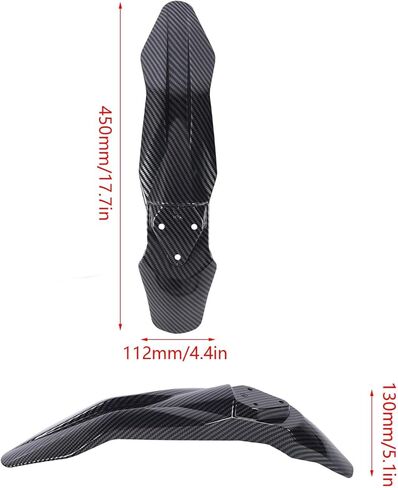 Front Mudguard, Carbon Fiber Style Impact Proof Splash Guard with ABS Material, Protector Mudguard Replacement for Talaria Sting X3 MX3 MX4 Electric Dirt Bike in Saudi Arabia