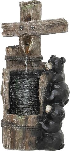 نافورة شلال خارجية بثلاث طبقات مع أضواء LED وتدفق مياه قابل للتعديل in Kuwait