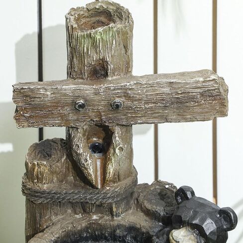 نافورة شلال خارجية بثلاث طبقات مع أضواء LED وتدفق مياه قابل للتعديل in Kuwait