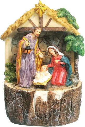 Love's Gift 7 Inch Holy Family Resin Tabletop Water Fountain in Kuwait