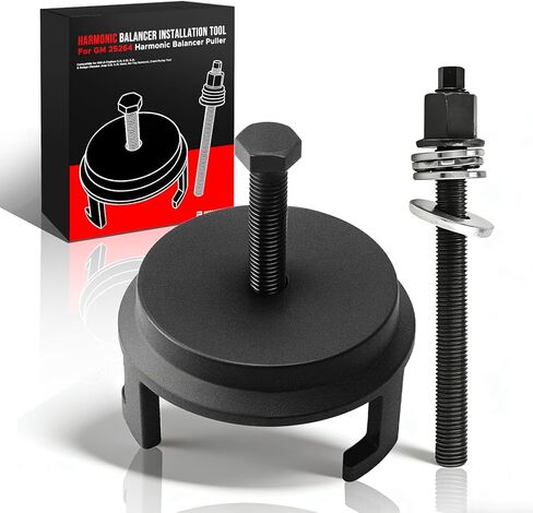 For GM 25264 Harmonic Balancer Puller, Harmonic Balancer Installation Tool Compatible for GM LS Engines 5.3L 6.0L 6.2L & Dodge Chrysler Jeep 3.6L 5.7L Hemi, No-Tap Removal, Crank Pulley Tool in Kuwait