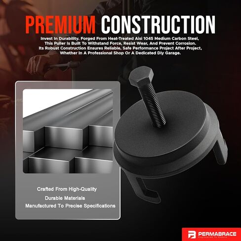 For GM 25264 Harmonic Balancer Puller, Harmonic Balancer Installation Tool Compatible for GM LS Engines 5.3L 6.0L 6.2L & Dodge Chrysler Jeep 3.6L 5.7L Hemi, No-Tap Removal, Crank Pulley Tool in Kuwait