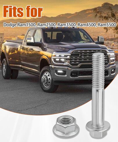 4 قطع 6502818 طقم مسمار وصمولة ممتص الصدمات الأمامي أو الخلفي يناسب دودج Ram1500(2006-2018)، Ram2500(2006-2023)، Ram3500(2006-2023)، Ram4500، Ram5500 المواصفات M14، استبدال 6502698 in Kuwait