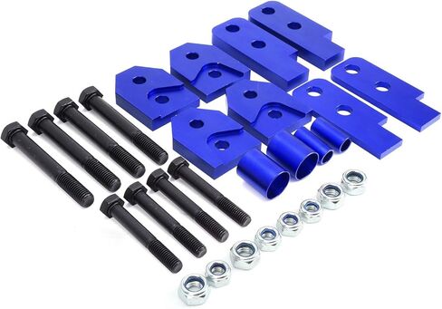 2in ATV Full Lift Kit for 450/660 / 700, Blue Aluminum and Steel, Practical Fit - Increases Ground Clearance, CNC Machined Durable Design, Off - Road Upgrade in Kuwait