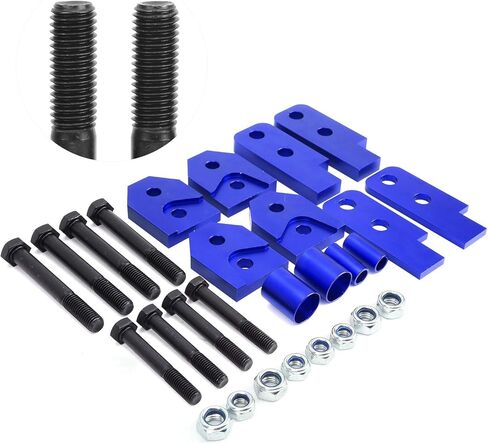 2in ATV Full Lift Kit for 450/660 / 700, Blue Aluminum and Steel, Practical Fit - Increases Ground Clearance, CNC Machined Durable Design, Off - Road Upgrade in Kuwait