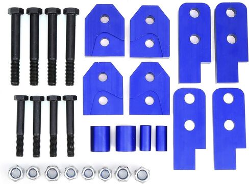 2in ATV Full Lift Kit for 450/660 / 700, Blue Aluminum and Steel, Practical Fit - Increases Ground Clearance, CNC Machined Durable Design, Off - Road Upgrade in Kuwait