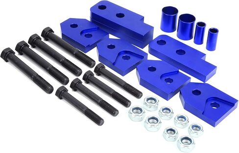 2in ATV Full Lift Kit for 450/660 / 700, Blue Aluminum and Steel, Practical Fit - Increases Ground Clearance, CNC Machined Durable Design, Off - Road Upgrade in Kuwait