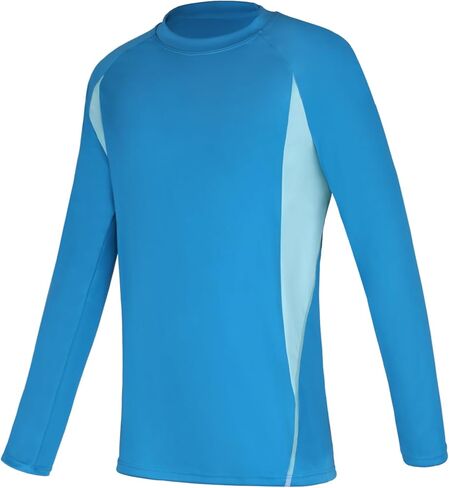 BeautyIn Boys Swim Shirt Long Sleeve Rash Guard UPF 50+ Quick Dry Sun Water Surfing Swimming Athletic Shirts for Kids in Saudi Arabia