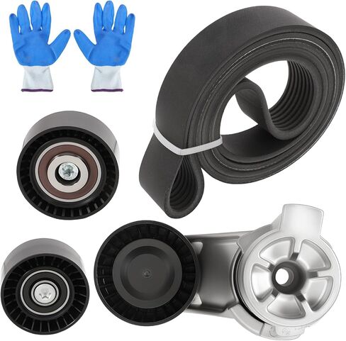 11287589365 Serpentine Drive Kit Belt Tensioner Idler for 535i 530i N55 2010-2017 X5 2011-2018 X6 2010-2019 3.0 L6 1128758936611287599097 11287589361 in Saudi Arabia