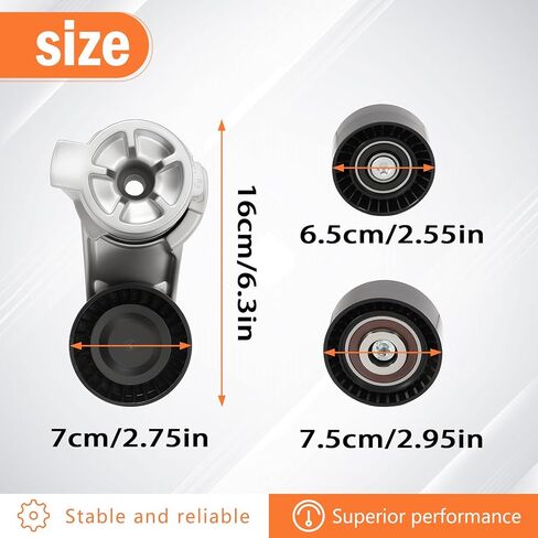 11287589365 Serpentine Drive Kit Belt Tensioner Idler for 535i 530i N55 2010-2017 X5 2011-2018 X6 2010-2019 3.0 L6 1128758936611287599097 11287589361 in Saudi Arabia