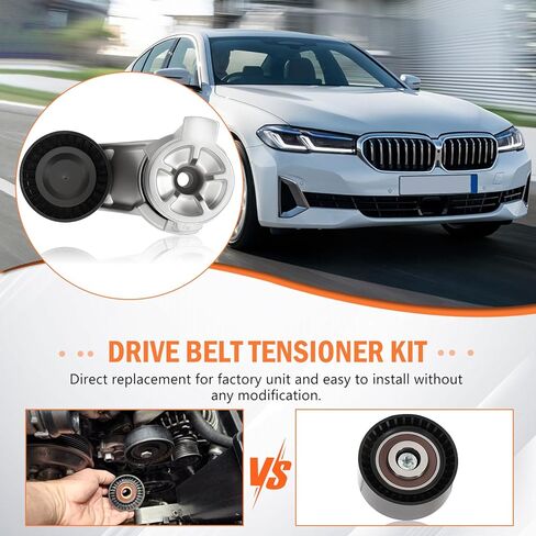 11287589365 Serpentine Drive Kit Belt Tensioner Idler for 535i 530i N55 2010-2017 X5 2011-2018 X6 2010-2019 3.0 L6 1128758936611287599097 11287589361 in Saudi Arabia
