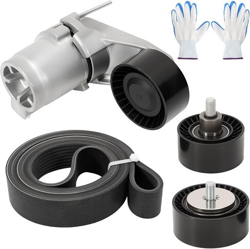 11287589365 Serpentine Drive Kit Belt Tensioner Idler for 535i 530i N55 2010-2017 X5 2011-2018 X6 2010-2019 3.0 L6 1128758936611287599097 11287589361 in Saudi Arabia