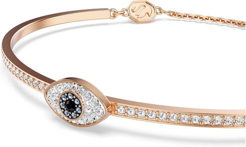 Swarovski Symbolica bangle, Eye, Multicolored, Rose gold-tSwarovski One plated in Saudi Arabia