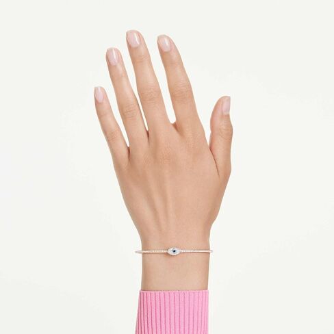 Swarovski Symbolica bangle, Eye, Multicolored, Rose gold-tSwarovski One plated in Saudi Arabia