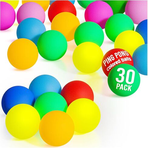 6 Pack Ping Pong Balls High Bounce 1 Star ABS Table Tennis Ball (Size 40+) Ideal for Beginner Craft Party School Activities Family Games Pets Cat Dog in Saudi Arabia