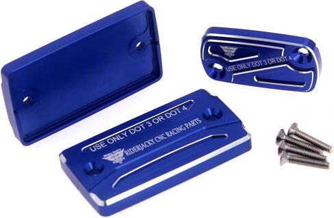 For Suzuki DL 1050 V-Strom Accessories 2020-2022 | DL 1000 XT VStrom 2017-2019 Modified Parts | DL1000 V-Strom 2014-19 Motorcycle Front and Rear Brake Master Cylinder Fluid Reservoir Cover (Blue) in Kuwait