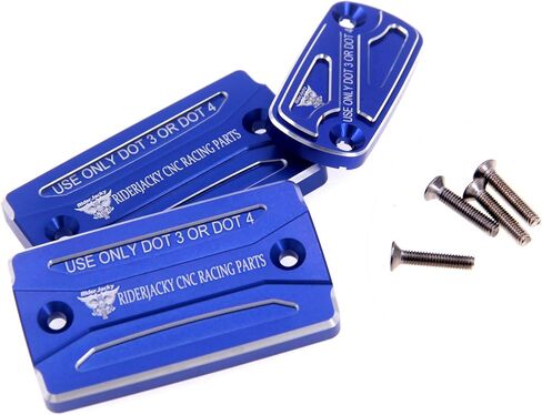 For Suzuki DL 1050 V-Strom Accessories 2020-2022 | DL 1000 XT VStrom 2017-2019 Modified Parts | DL1000 V-Strom 2014-19 Motorcycle Front and Rear Brake Master Cylinder Fluid Reservoir Cover (Blue) in Kuwait