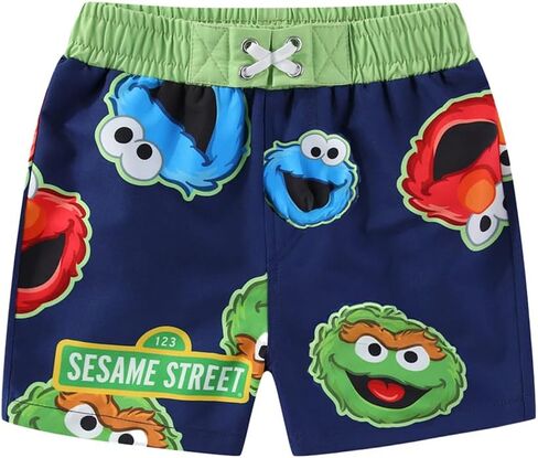 Sesame Street Boys UPF 50+ Swim Trunks Shorts Bathing Suit for Toddler in Saudi Arabia