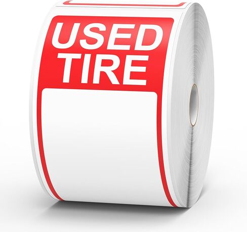 400 Pcs Used Tire Stickers 2.75" x 6" Large Sale Price Tags & Inventory Stickers for Wheels, Waterproof Adhesive Used Tire Labels with Writable Blank Space for Shops Resale Supplies in Saudi Arabia