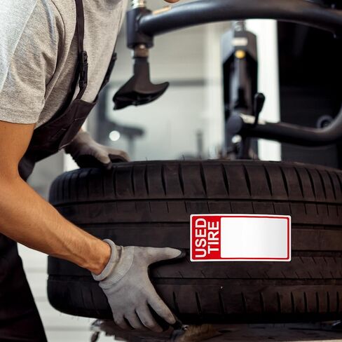 400 Pcs Used Tire Stickers 2.75" x 6" Large Sale Price Tags & Inventory Stickers for Wheels, Waterproof Adhesive Used Tire Labels with Writable Blank Space for Shops Resale Supplies in Saudi Arabia