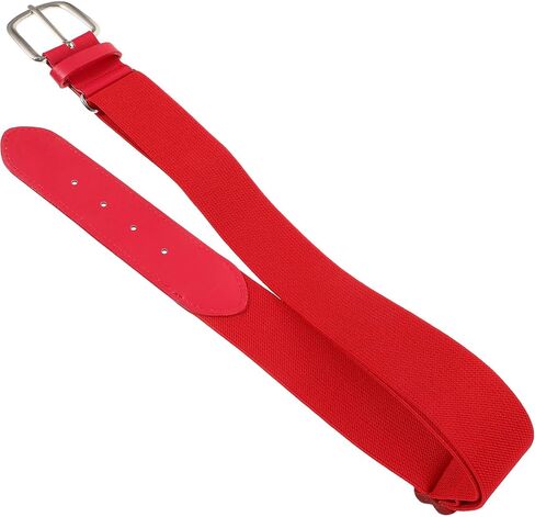 SUPVOX Youth Baseball Belt Elastic Red Alloy Waistband Unisex Softball Sports Belt for Boys Adjustable Athletic Waist Support in Saudi Arabia