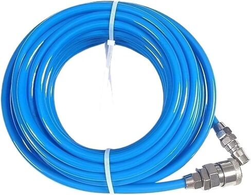 Air Compressor Hose - 10/20/30m Flexible Reinforced Hose with Fittings, Bend Restrictors, Industrial(30M 98.4FT) in Kuwait