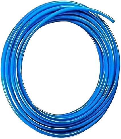 15Pcs Air Hose Fittings Set、 Pneumatic Air Line Connector，50 Feet/16 Beige blue pneumatic pipeline PU Air Hose Tube Kit，(10mm 50FT 16M) in Saudi Arabia