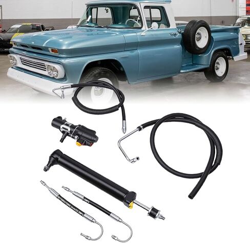 Power Steering Valve Cylinder Hose Kit, Automotive Replacement Power Steering Pressure Hoses Includes Valve for Full Size 1960 1964 with Leakproof Performance, Replacement in Saudi Arabia