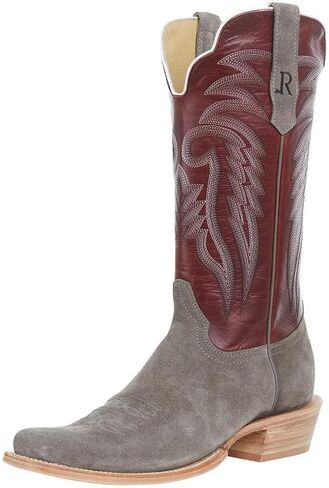 Men's Charcoal Roughout 13' Dark Cherry Top Cutter Toe boot in Kuwait