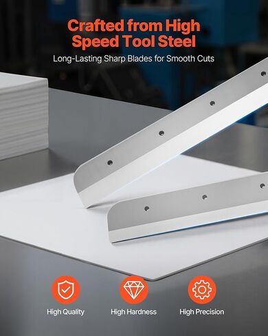 VEVOR Electric Paper Cutter, Heavy Duty Metal Paper Cutter Machine, 17.72 inch Cutting Width, 1.57 inch Cutting Thickness, Electric Guillotine Trimmer with Infrared Function and Spare Blade in Kuwait